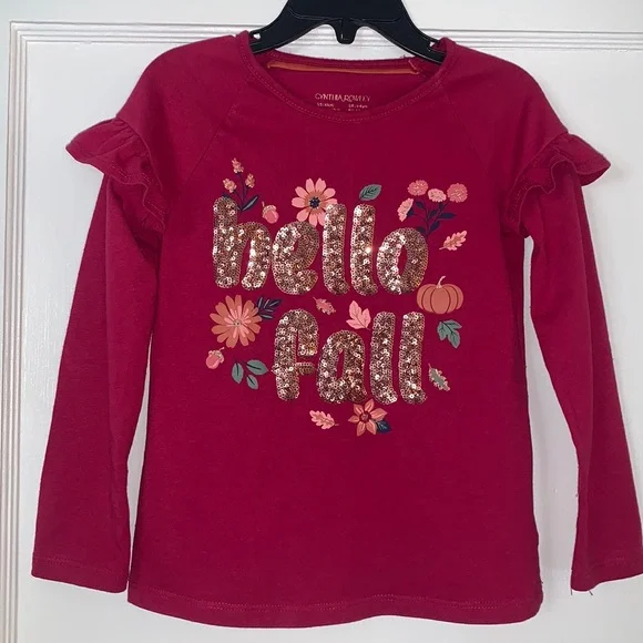 Cynthia Rowley Magenta “Hello Fall” 4 Sequin Top EUC - Picture 2 of 11
